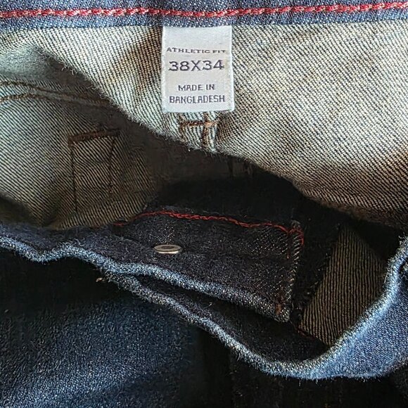 JOSEPH ABBOUD (38X34) Athletic Fit RN77219 Blue Jeans - Picture 6 of 7